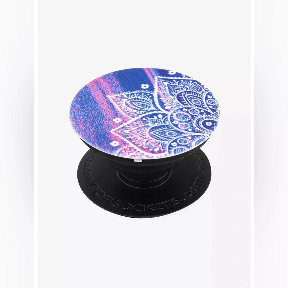 *BRAND NEW* PopSockets Gradient Pink,Blue,Purple Mandala Flower Design PhoneGrip